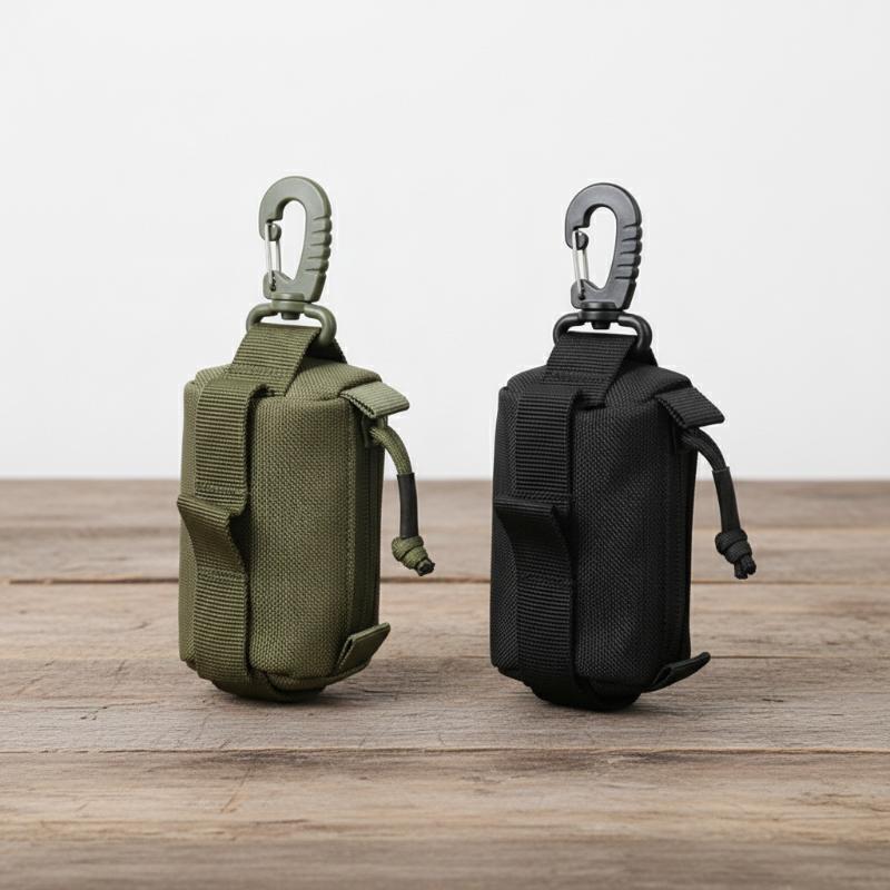 Edc Carry Case - アウトドア EDC ポーチ、ジッパーキーカードホルダー、小さなツールバッグ、ハンティングやキャンプ用のポータブルウエストウォレット