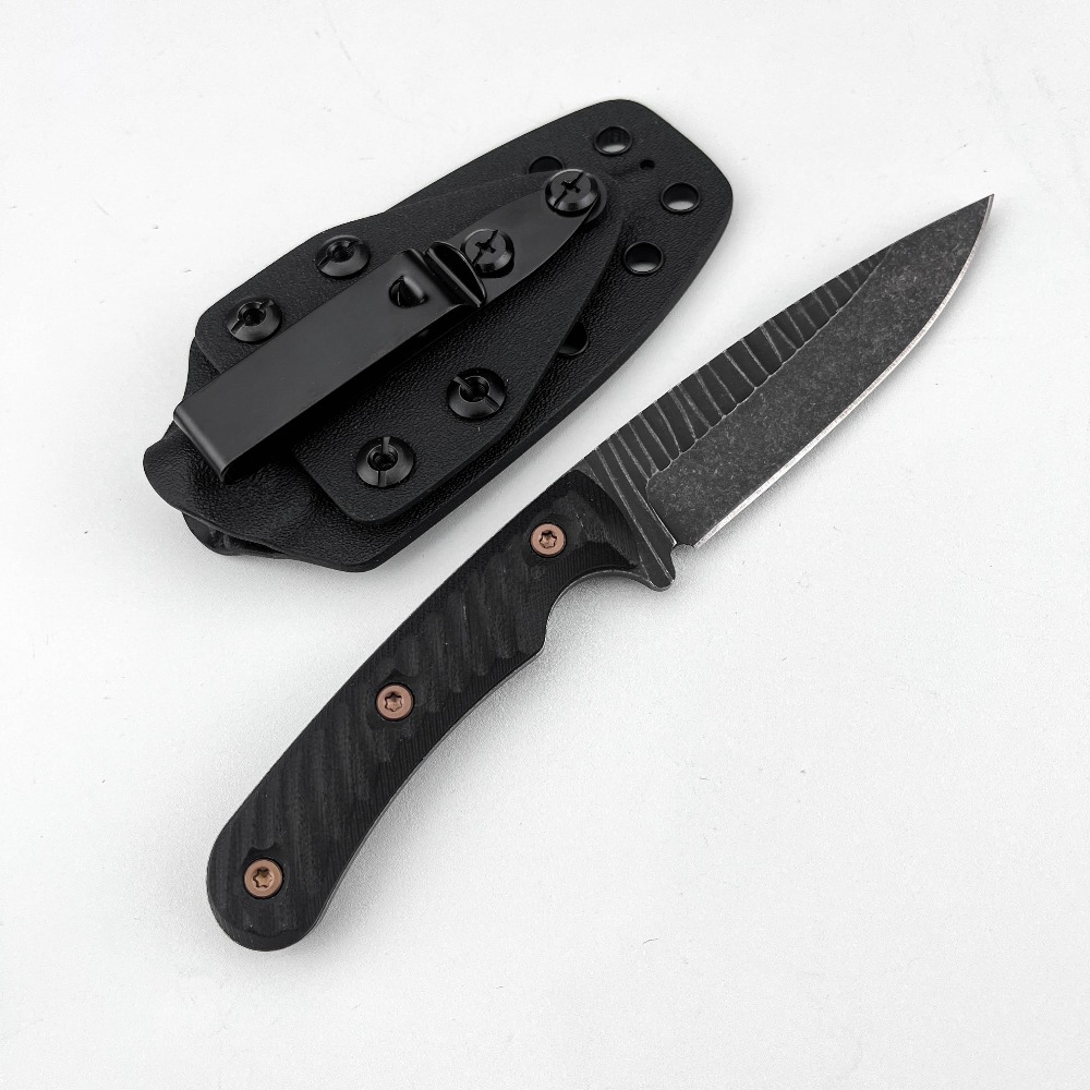 Edc Fixed Blade Deep Carry - フルタングブッシュクラフトナイフ D2ブレード 滑り止めG10ハンドル 防水カイデックスシース アウトドアキャンプEDC携帯ナイフ