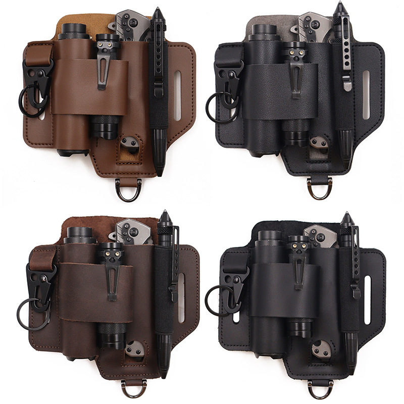 Edc Everyday Carry Knives - EDC戦術ツールホルスター、荒野サバイバル収納ウエストバッグ、屋外懐中電灯ホルスター、ナイフホルスター