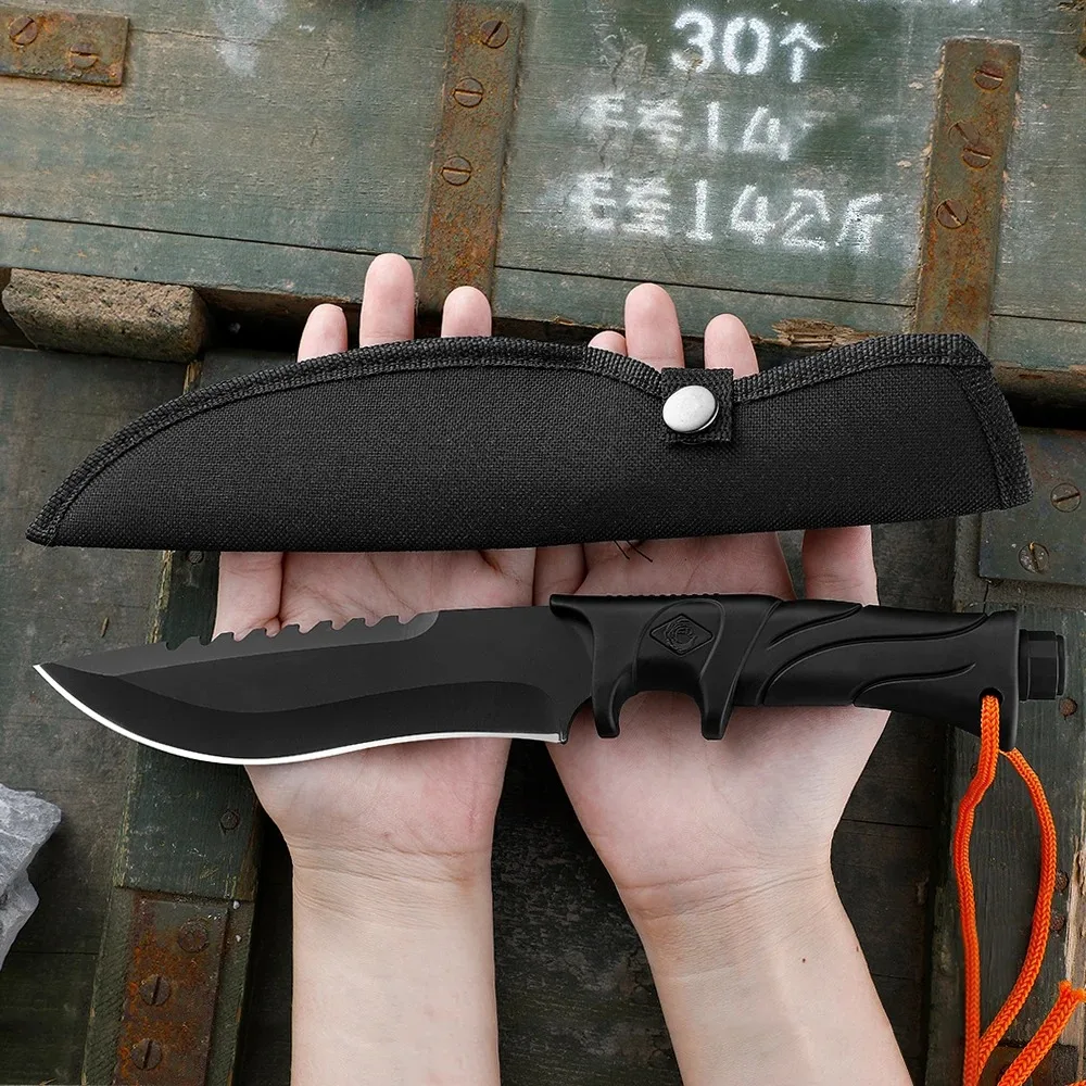 Edc Fixed Blade Deep Carry - 固定刃ストレートナイフ高硬度多目的キャンプ・サバイバルツール、アウトドアEDCジャケットに最適