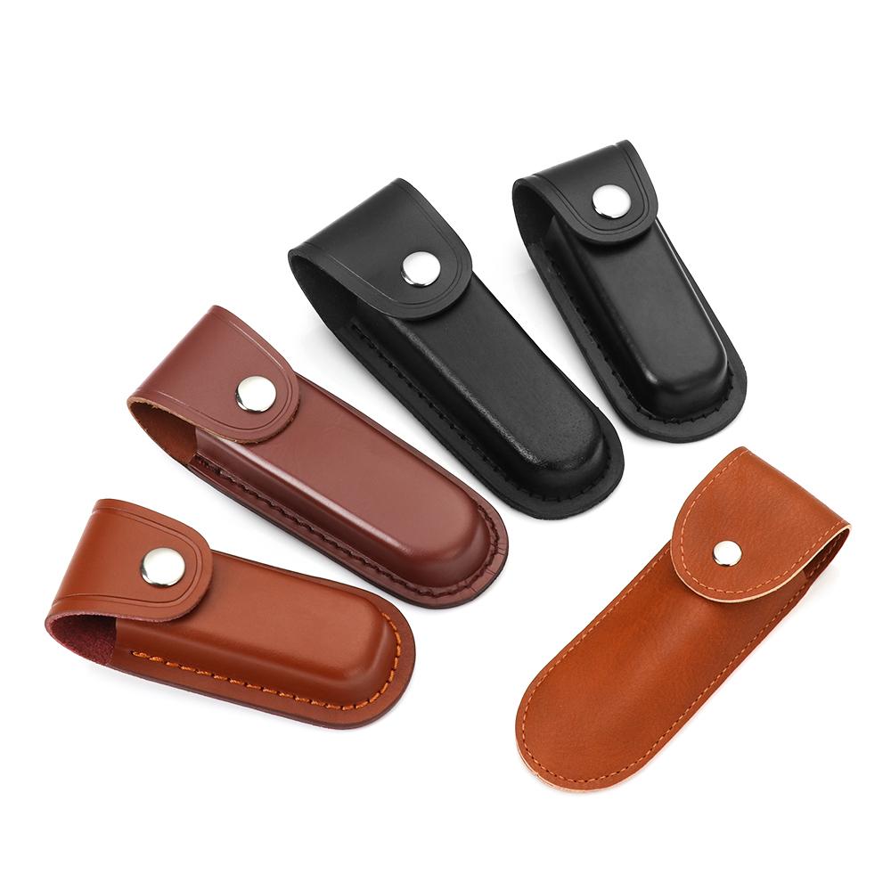 Edc Everyday Carry Knives - 高品質ポケットブラウンハンティングナイフシースホルスターフォールドナイフツールキャンプアウトドアキャリーベルトループケース懐中電灯ケース
