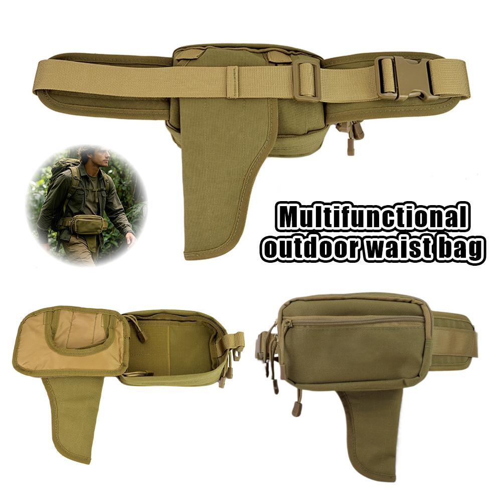 Edc Concealed Carry Holster - 盗難防止隠しキャリーウエストパック、男性女性用EDCカジュアルファニーパック、隠しホルスターポケット付きアウトドアトラベルベルトバッグ