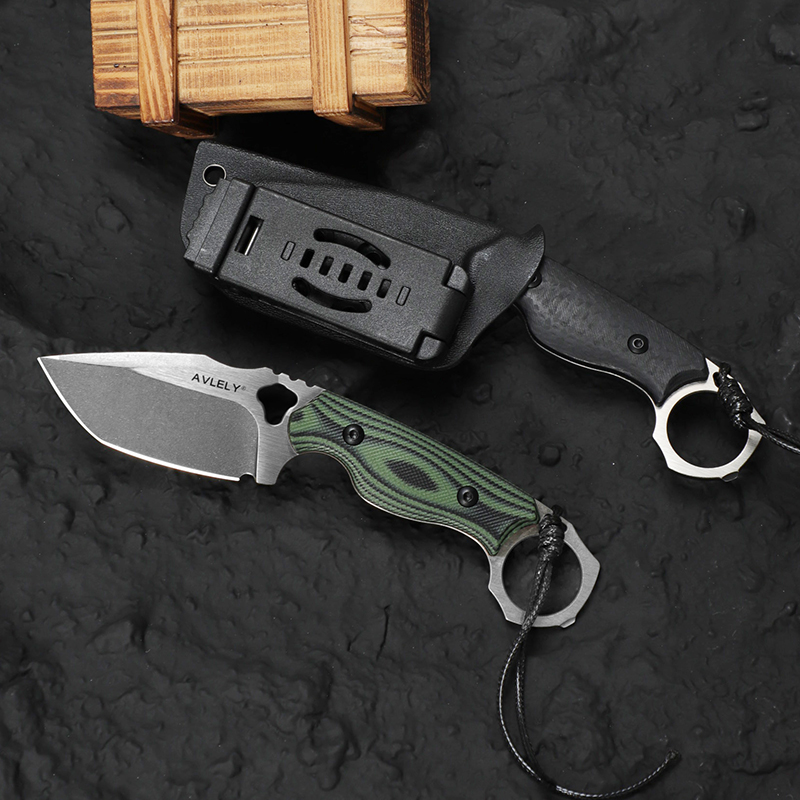 Edc Fixed Blade Deep Carry - 高硬度DC53鋼製ストレートエッジナイフ。アウトドアハイキングやキャンプに最適。日常持ち運び用（EDC）ツール（鞘付き）