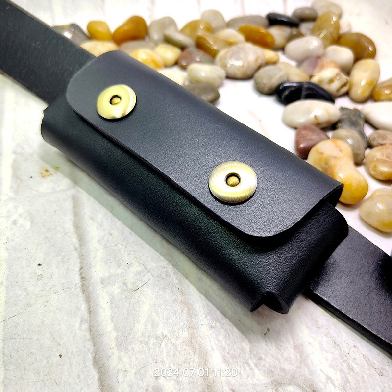 Edc Everyday Carry Knives - 水平折りたたみナイフホルスターベルトパック、ジャックナイフホルダー、ウエストバッグ、アーミーナイフシース、本革、カスタマイズ、MT-JD2