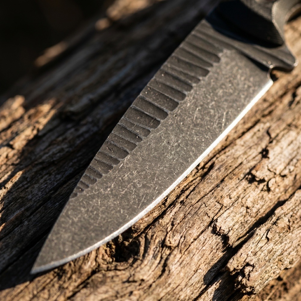 フルタングブッシュクラフトナイフ D2ブレード 滑り止めG1 - Edc Fixed Blade Deep Carry のレビューと価格