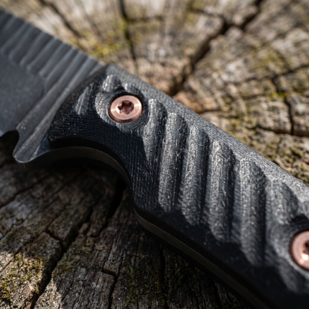 フルタングブッシュクラフトナイフ D2ブレード 滑り止めG1 - Edc Fixed Blade Deep Carry のレビューと価格