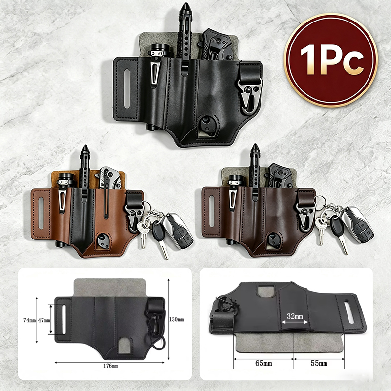 牛革ウエストハンガーポータブル戦術 EDC ツールホルダー屋 - Edc Carry Pocket Pouch のレビューと価格