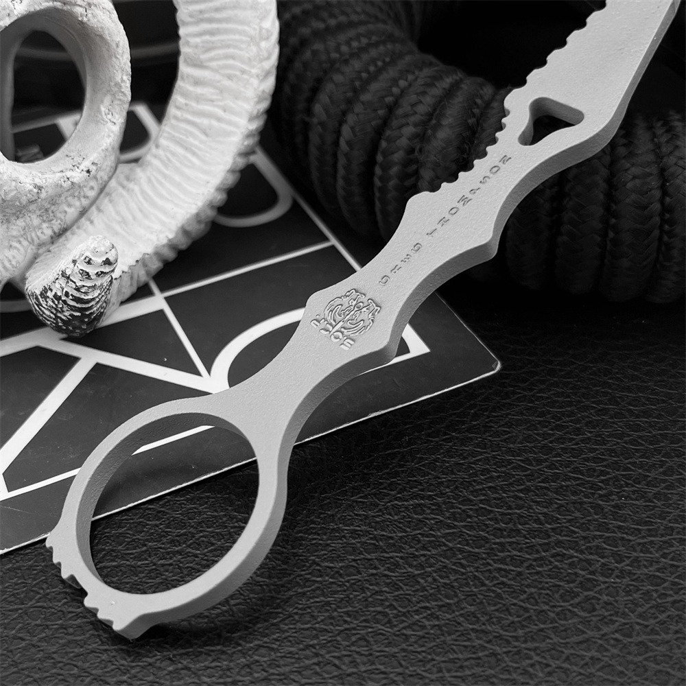 固定刃サバイバルナイフ、440C鋼刃オールスチールハンドルハ - Edc Fixed Blade Deep Carry のレビューと価格
