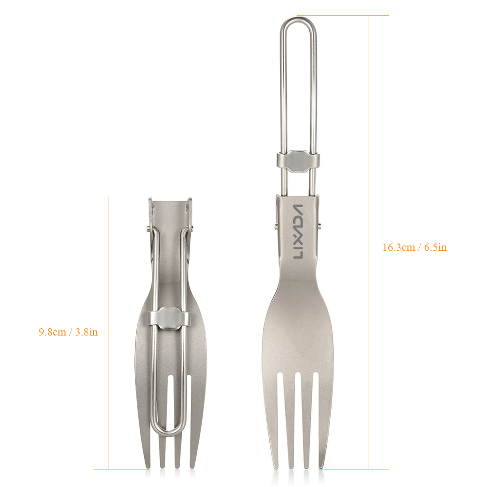 Lixada チタン折りたたみフォーク超軽量屋外ポータブルデ - Edc Everyday Carry Knives のレビューと価格