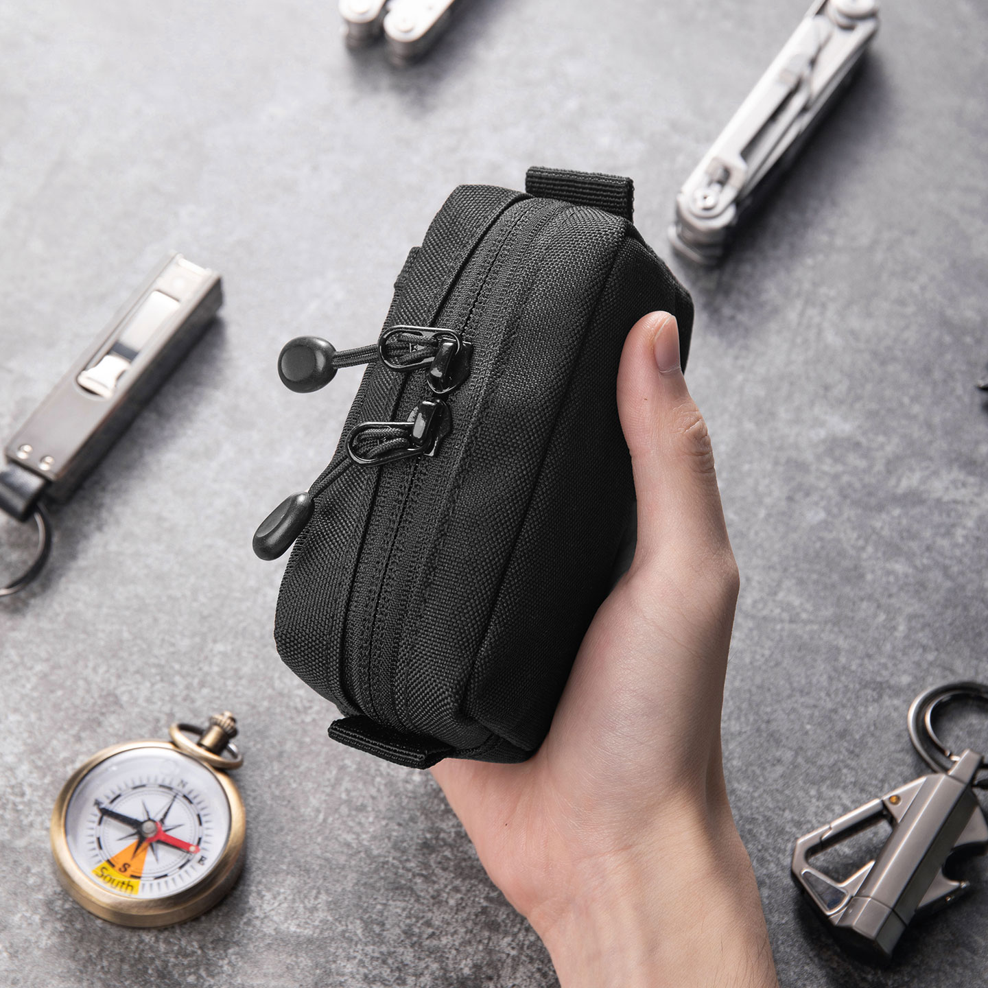 戦術的なEDCオーガナイザーバッグ、耐久性のあるオックスフォ - Edc Carry Pocket Pouch のレビューと価格