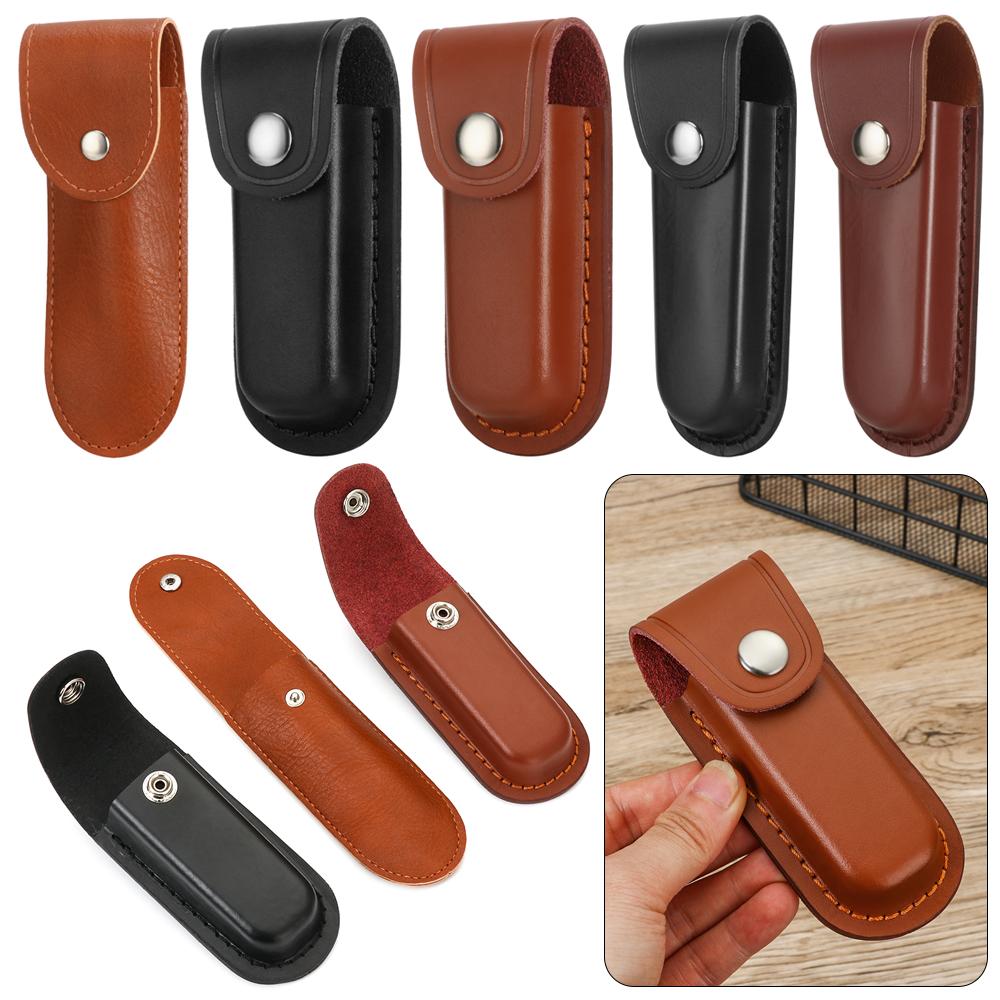 高品質レザーシースホルダーナイフシースホルスター折りたたみナ - Edc Everyday Carry Knives のレビューと価格