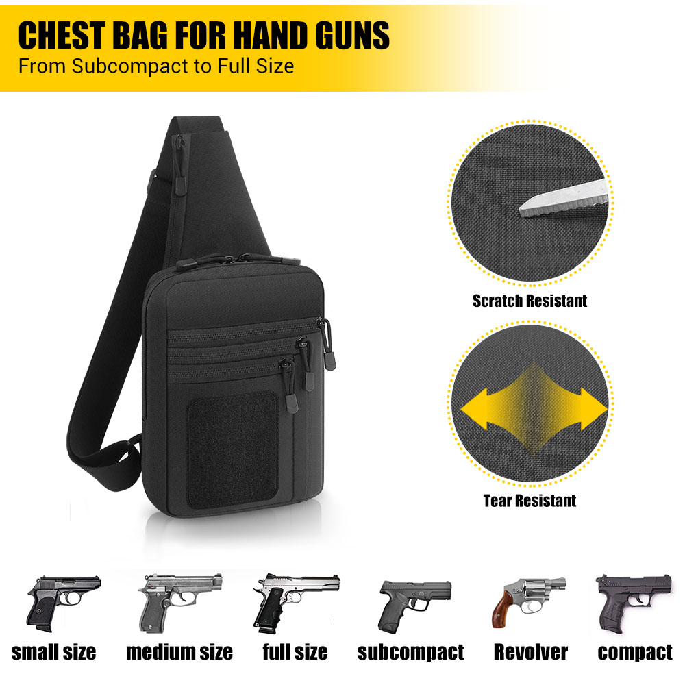 戦術ピストルガンバッグ隠しキャリーガンホルスターハンドガン収 - Edc Carry Bag For Pistol のレビューと価格