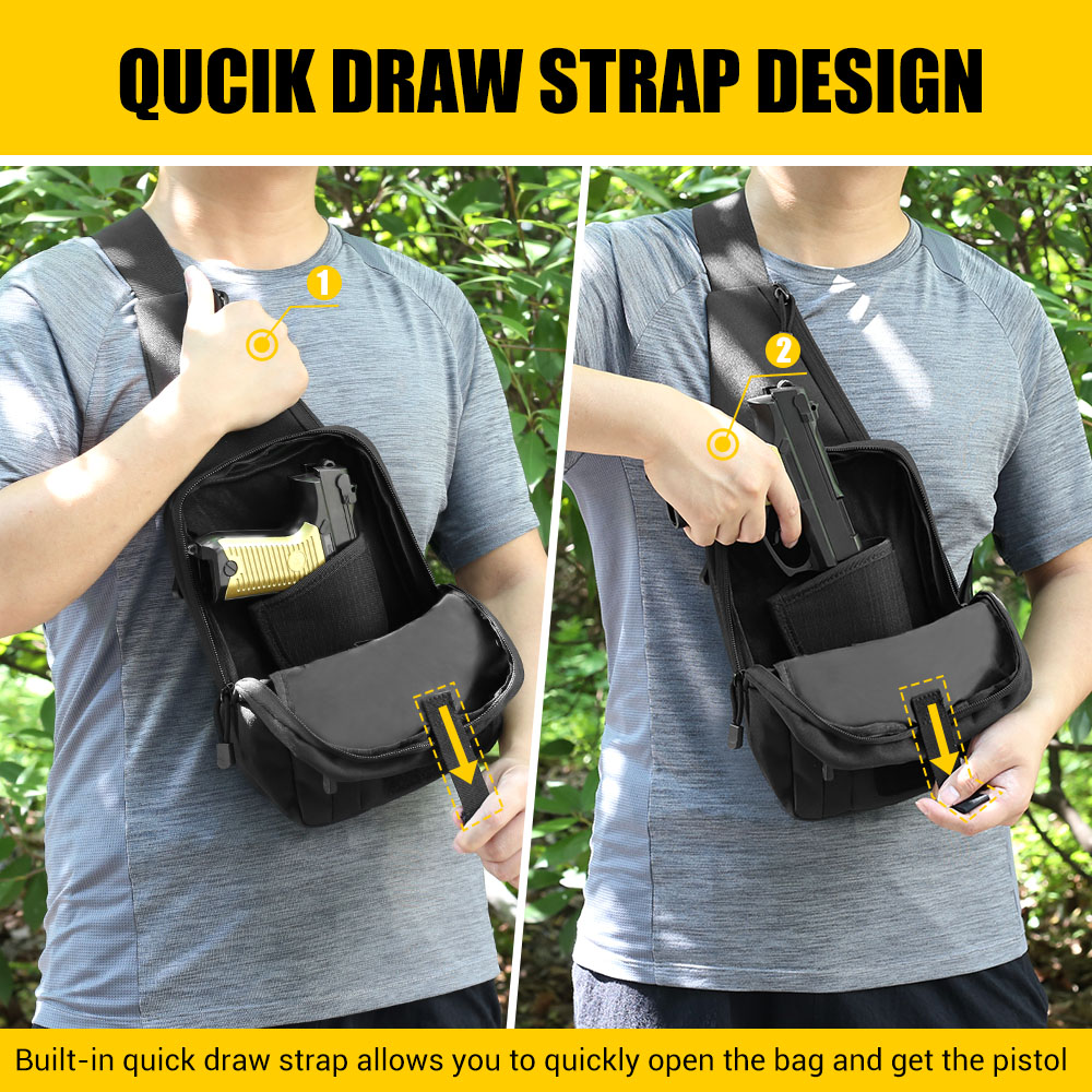 戦術ピストルガンバッグ隠しキャリーガンホルスターハンドガン収 - Edc Carry Bag For Pistol のレビューと価格