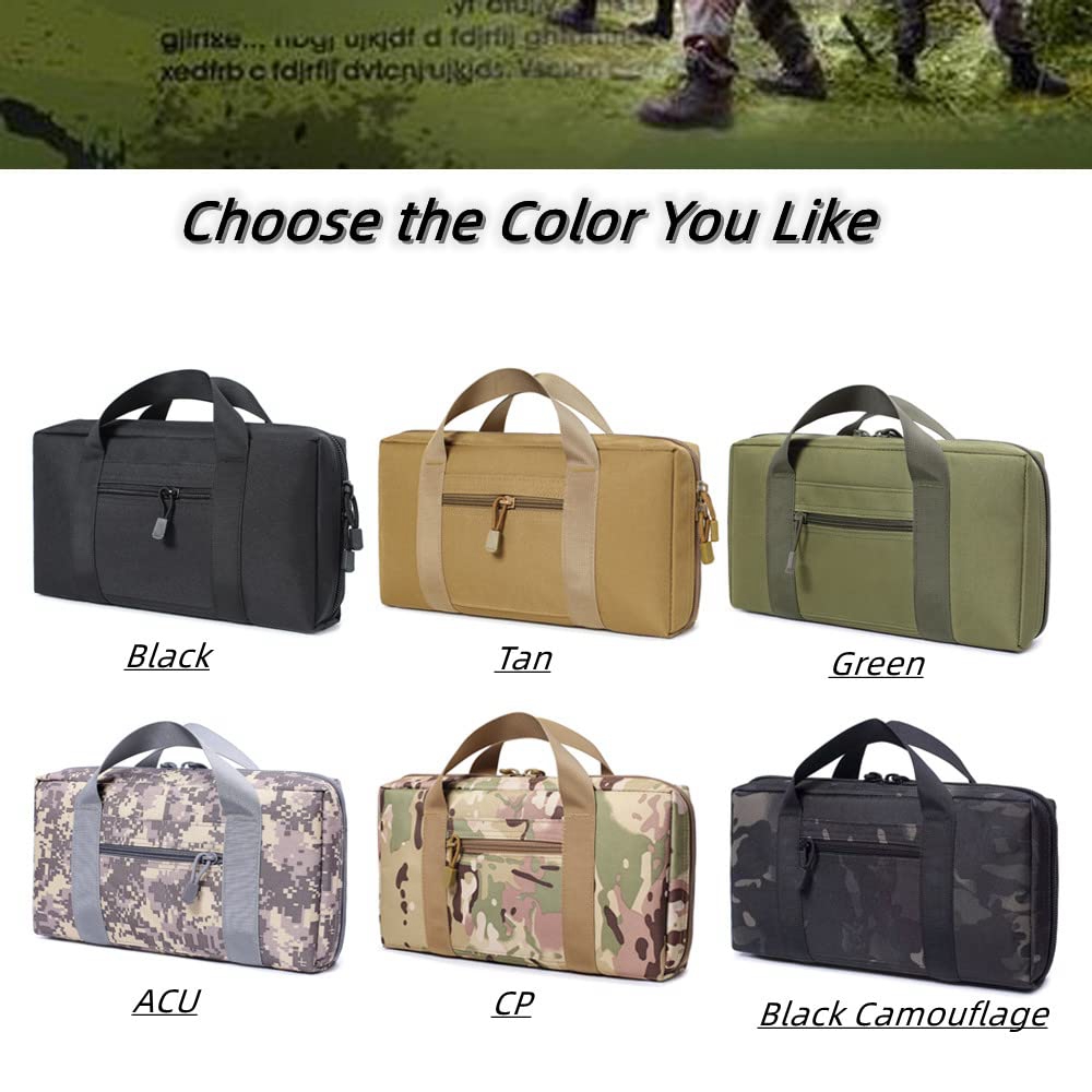 戦術的なピストルレンジバッグガンケース、ハンドガンと持ち運び - Edc Carry Bag For Pistol のレビューと価格