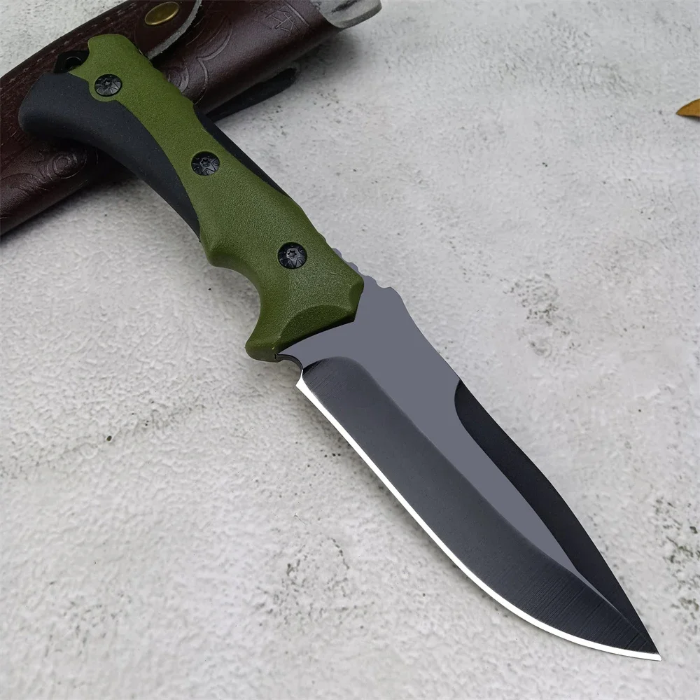 高品質ABS固定刃ナイフ、440鋼ブラックブレード、アウトド - Edc Fixed Blade Deep Carry のレビューと価格