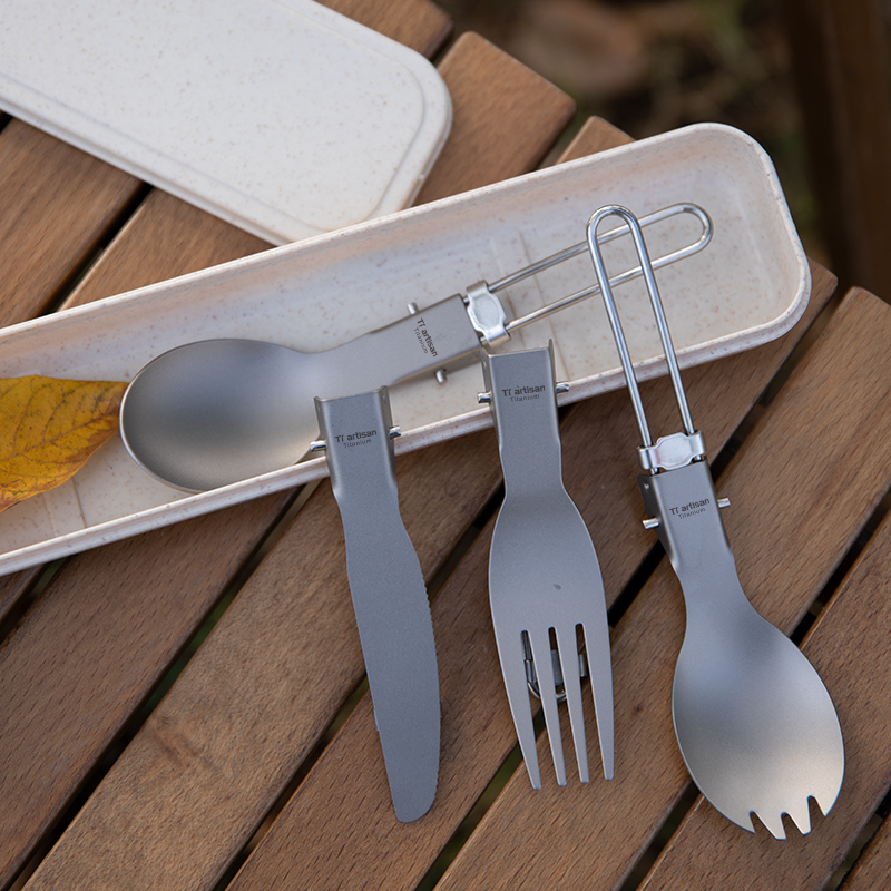 Tiartisan チタン折りたたみスプーンスポーク屋外再利 - Edc Everyday Carry Knives のレビューと価格