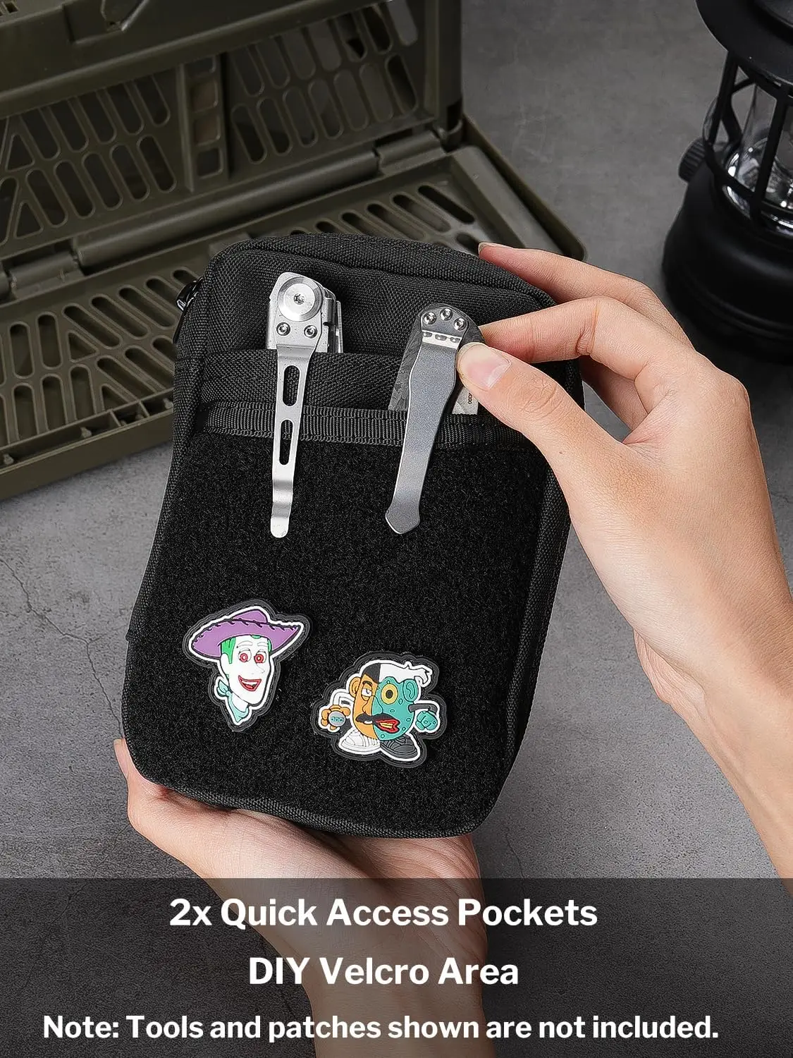 VIPERADE VE32 EDC ポーチ、パッチエリア付き - Edc Carry Pocket Pouch のレビューと価格