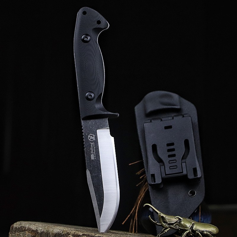 アメリカの定番D2鋼製多機能戦術キャンプ用オールインワンスト - Edc Fixed Blade Deep Carry のレビューと価格